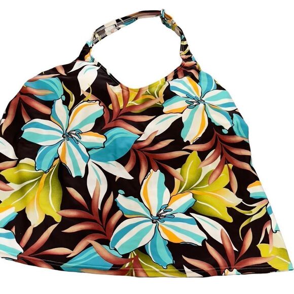 Silhouette Solutions Tankini Top Sz 16W - Picture 6 of 15